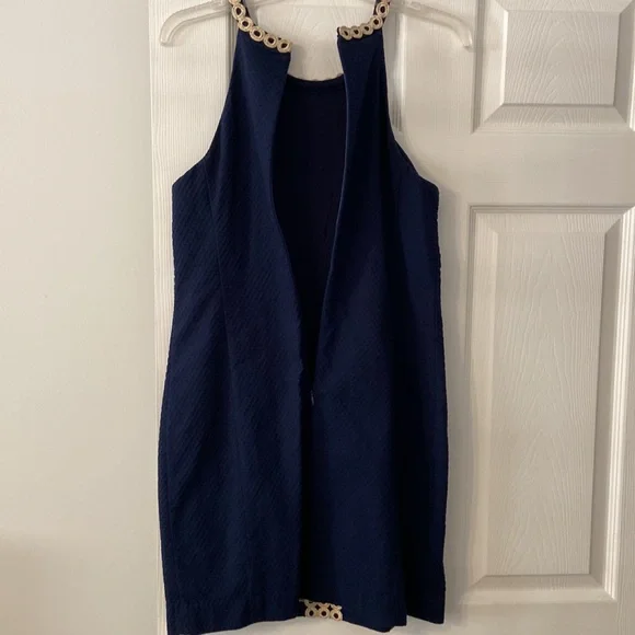 Lilly Pulitzer shift dress with gorgeous gold detailing excellent condition - Picture 9 of 12